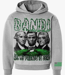 Bandi "Dead Presidents" Hoodie (Grey/Green)