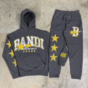 Bandi "Star Was Born" Sweatsuit (Grey/Gold)