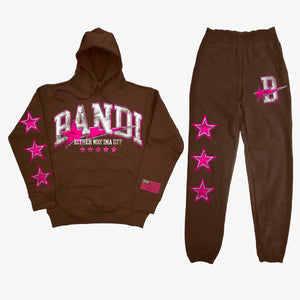 Bandi "Star Was Born" Sweatsuit (Brown/Pink)