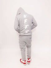 Load image into Gallery viewer, Heavy Blend Bandi Unisex &quot;Demon&quot; Sweatsuit(Grey/White)
