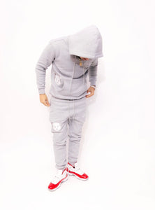 Heavy Blend Bandi Unisex "Demon" Sweatsuit(Grey/White)